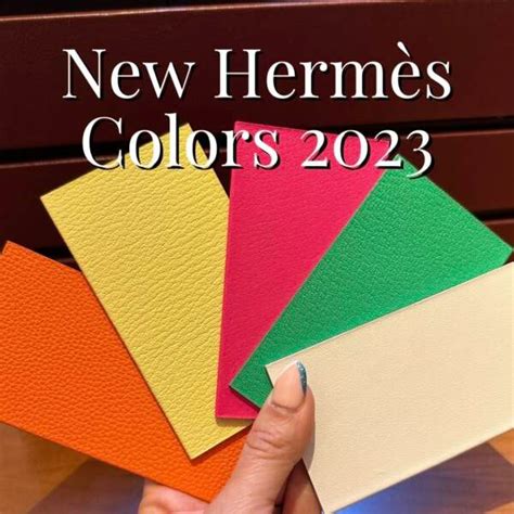 hermes colour chart 2023|2023 hermes color palette.